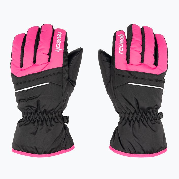 Mănuși de schi pentru copii Reusch Alan black/pink glo 3