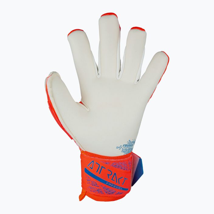 Mănuși de portar Reusch Attrakt Gold X Freegel hyper orange/electric blue 3