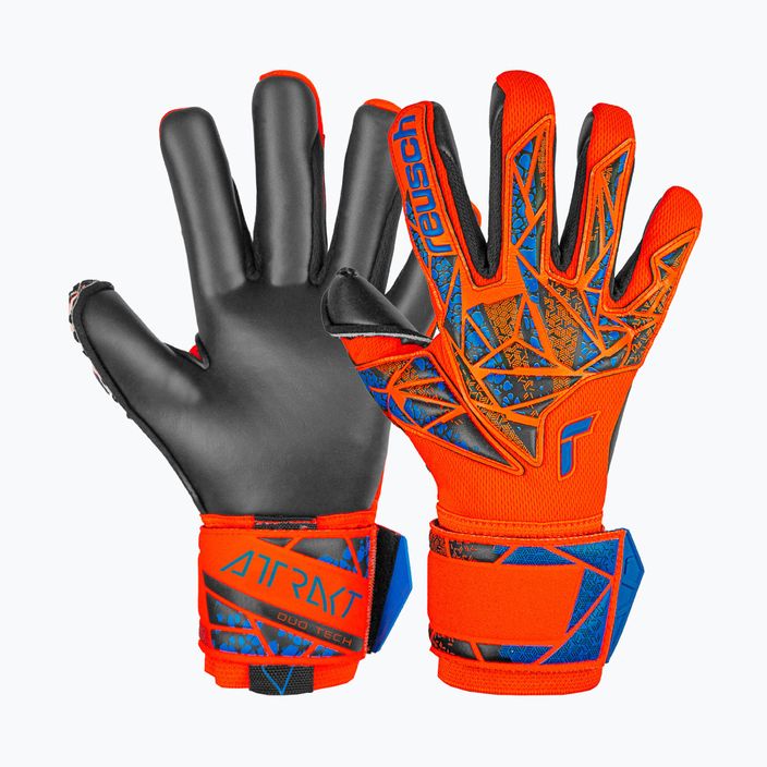 Mănuși de portar Reusch Attrakt Duo hyper orange/electric blue/black