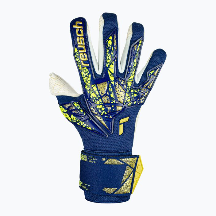 Mănuși de portar  Reusch Attrakt Gold X GluePrint premium blue/gold 2