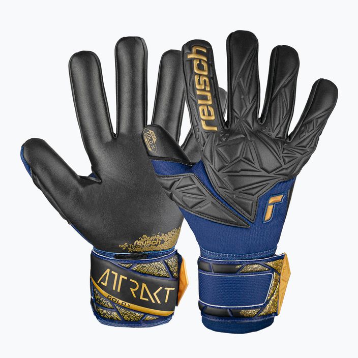 Mănuși de portar Reusch Attrakt Gold X NC premium blue/gold/black