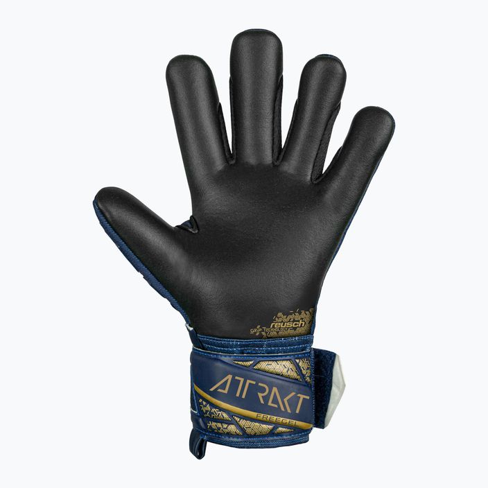 Mănuși de portar pentru copii Reusch Attrakt Freegel Silver Junior premium albastru/auriu/negru pentru copii 3