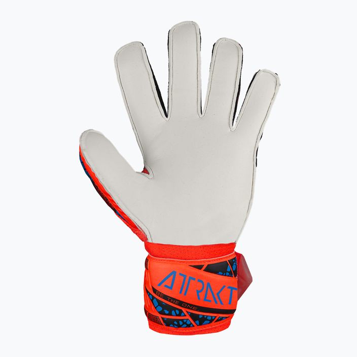 Mănuși de portar pentru copii Reusch Attrakt Solid Finger Support Junior hyper orng/elec albastru pentru copii 3
