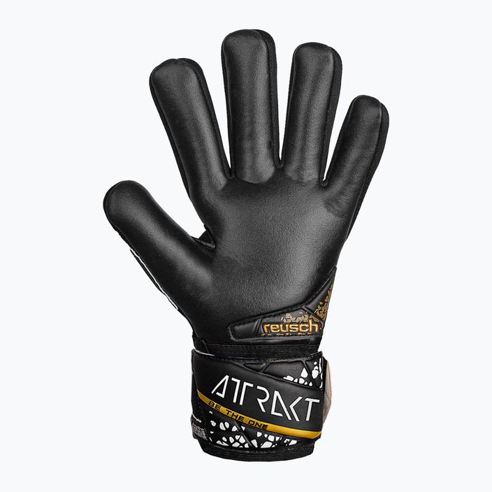 Mănuși de portar Reusch Attrakt Silver NC Finger Support black/gold/white/black 3