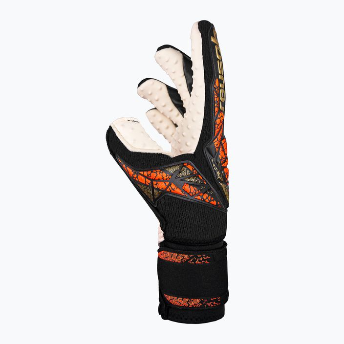 Mănuși de portar Reusch Attrakt SpeedBump Ortho-Tec black/gold/orange 4