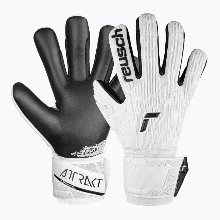 Mănuși de portar pentru copii Reusch Attrakt Freegel Silver white/black
