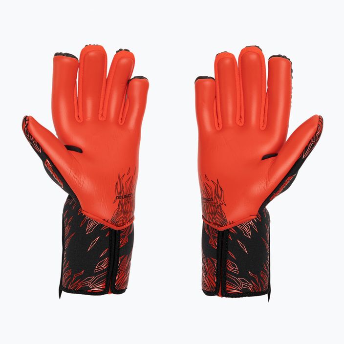 Mănuși de portar Reusch Venomous Gold X black/fiery red 2