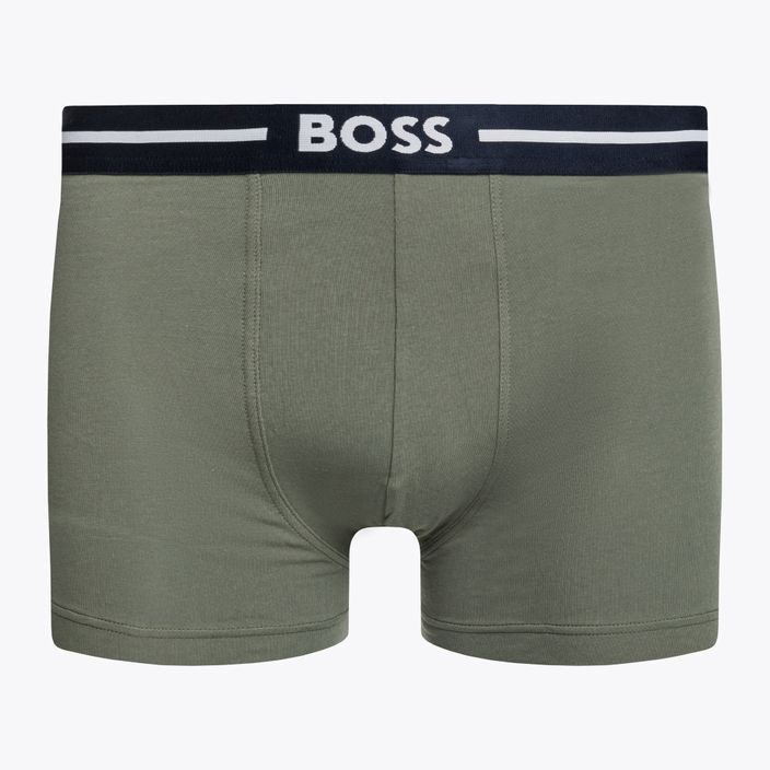 Hugo Boss Trunk Bold Design boxeri pentru bărbați 3 perechi albastru/negru/verde 50490027-466 2