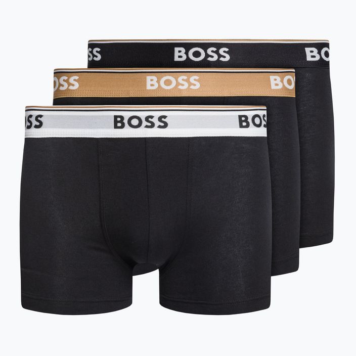 Hugo Boss Trunk Power boxeri pentru bărbați 3 perechi negru 50489612-982