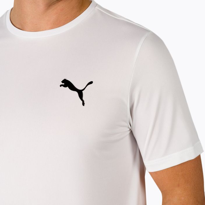 Tricou de antrenament pentru bărbați Puma Active Small Logo alb 586725 5