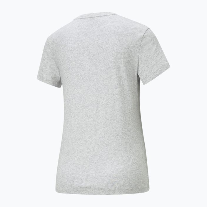 Tricou pentru femei PUMA ESS Logo light gray heather 5