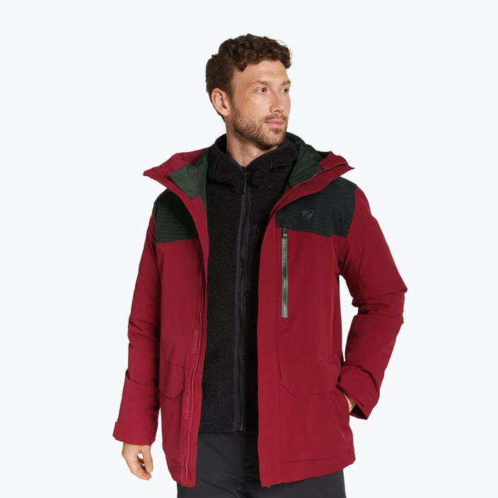 Jachetă de schi pentru bărbați ZIENER Traver roșu cabană 2