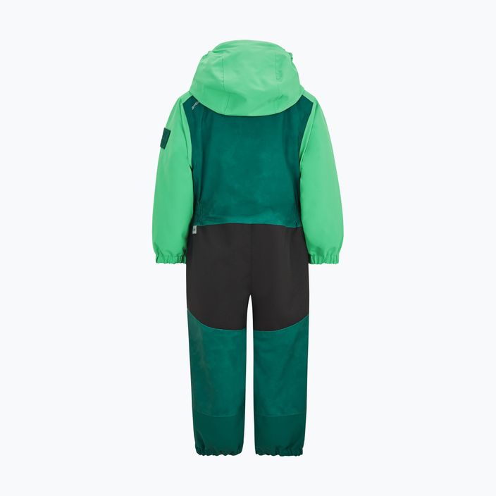 Costum de schi pentru copii ZIENER Anup Mini tie dye verde închis pentru copii 2
