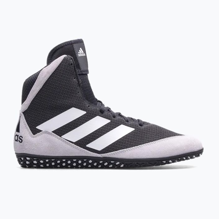 adidas Mat Wizard 5 pantofi de box negru și alb FZ5381 12