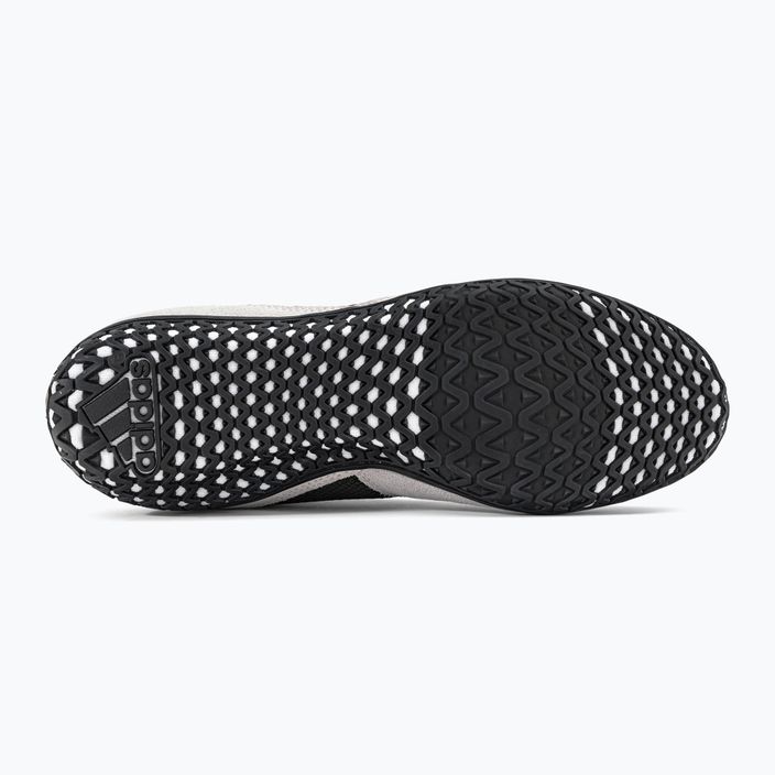 adidas Mat Wizard 5 pantofi de box negru și alb FZ5381 5