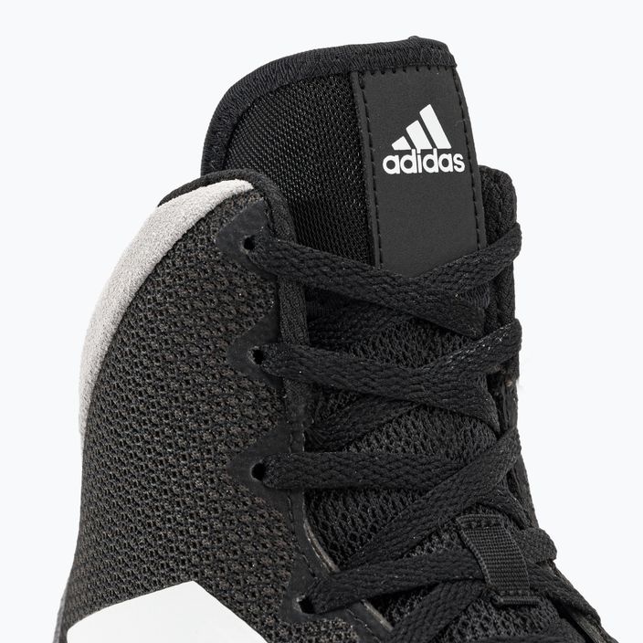 adidas Mat Wizard 5 pantofi de box negru și alb FZ5381 8