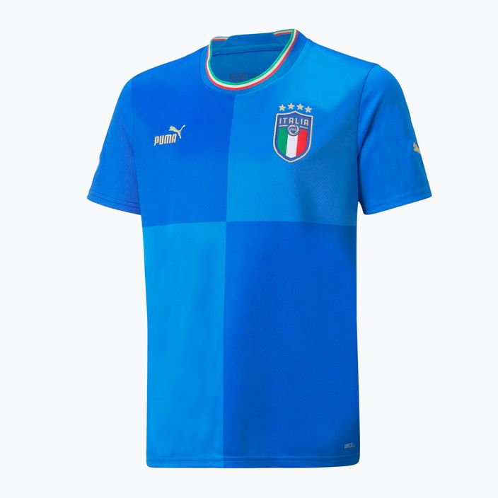 Puma pentru copii tricou de fotbal Figc Home Jersey Replica albastru 765645 8