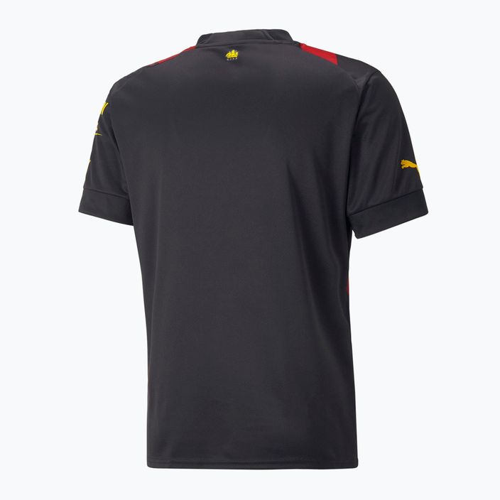 Tricou de fotbal pentru bărbați Puma Mcfc Away Jersey Replica negru și roșu 765722 8