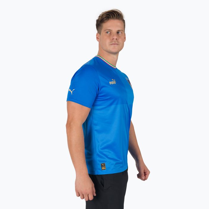 Tricou de fotbal pentru bărbați Puma Figc Home Jersey Replica albastru 765643 3