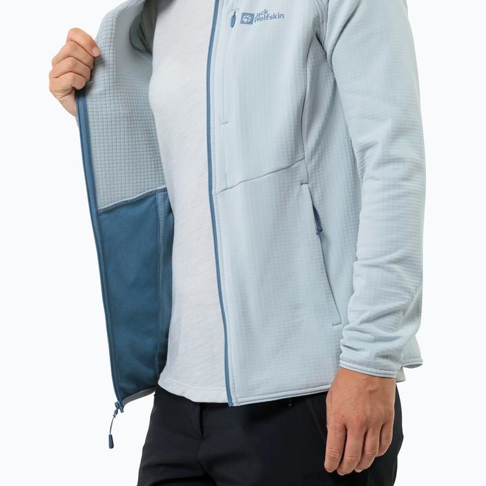 Bluză polar pentru femei Jack Wolfskin Kolbenberg Hooded Fz soft blue 6