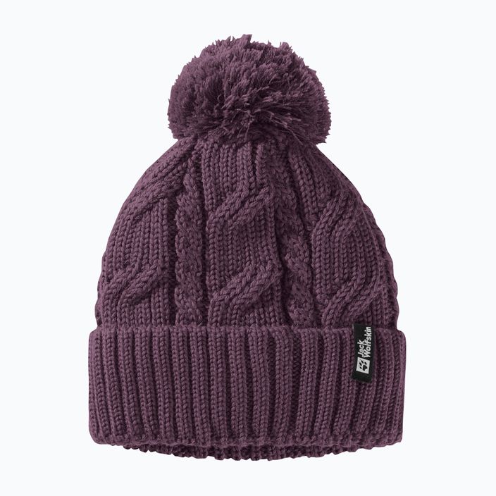 Căciulă de iarnă Jack Wolfskin Pompom midnight plum