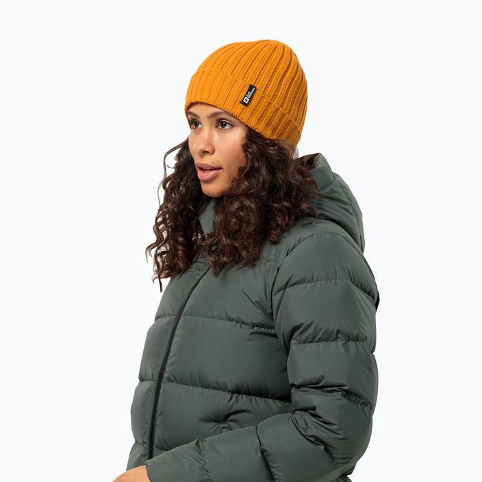 Căciulă de iarnă Jack Wolfskin Rib Knit safflower 2