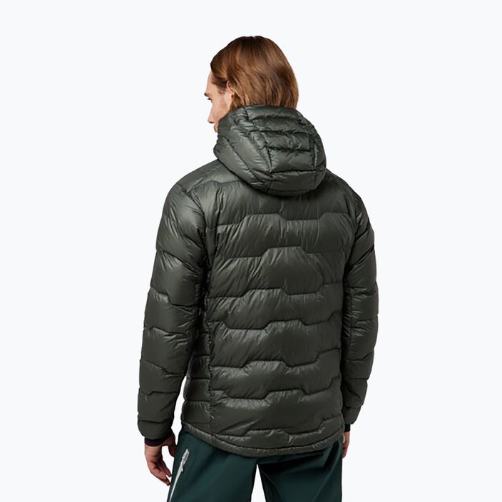 Geacă de puf pentru bărbați  Jack Wolfskin Alpspitze Down Hoody slate green 2