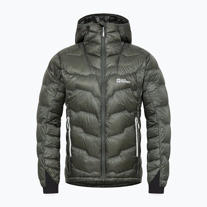 Geacă de puf pentru bărbați  Jack Wolfskin Alpspitze Down Hoody slate green 8