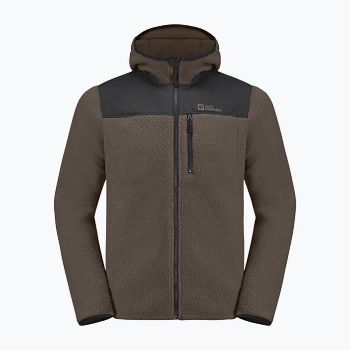 Hanorac pentru bărbați Jack Wolfskin Kammweg Pile Fz cold coffee