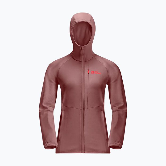 Hanorac pentru femei Jack Wolfskin Kolbenberg Hooded Fz mineral red 2