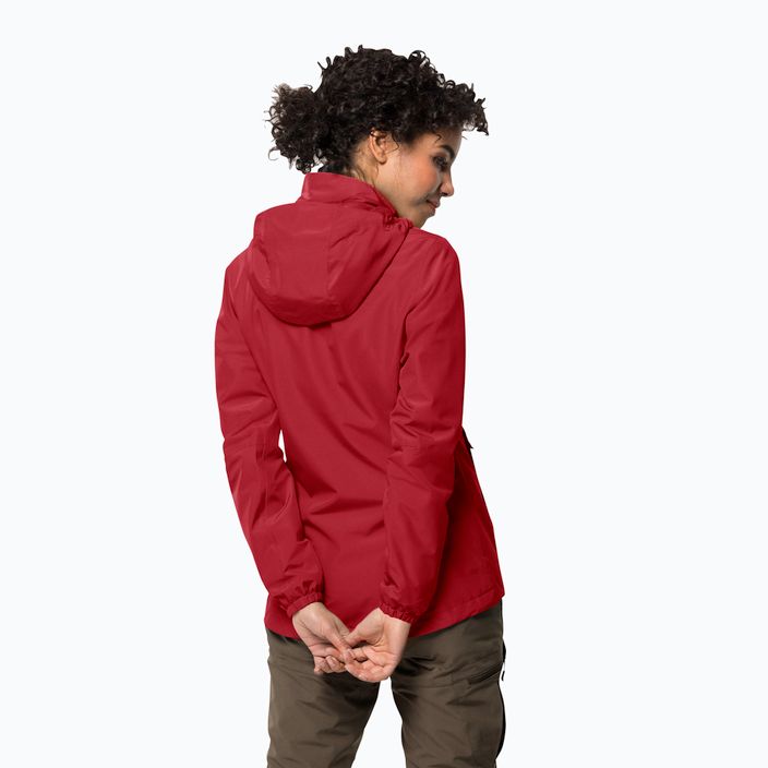 Jack Wolfskin jachetă de ploaie pentru femei Stormy Point roșu 1111201 2