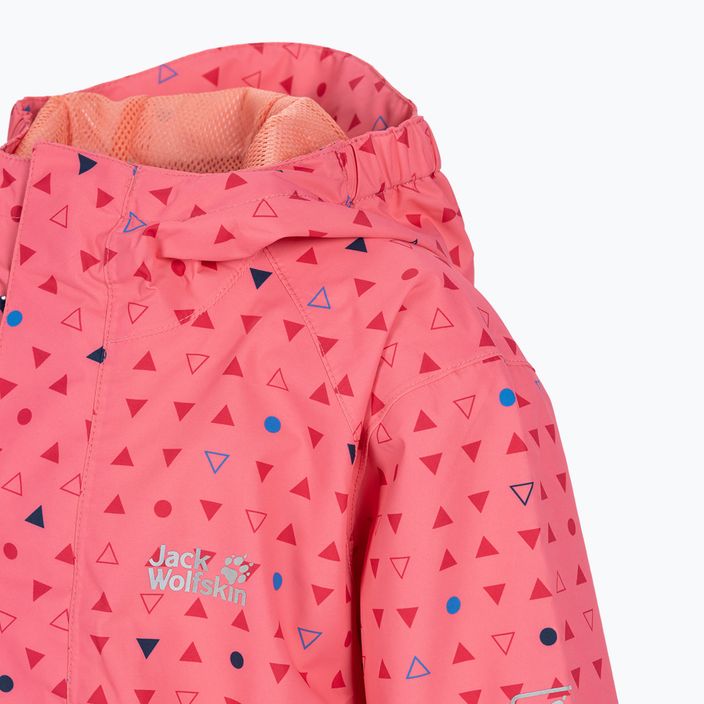 Jack Wolfskin jachetă de ploaie pentru copii Tucan Dotted roz 1608891_7669 3