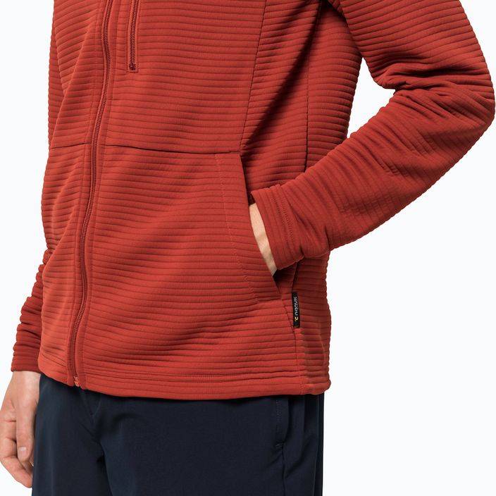 Jack Wolfskin bărbați Modesto fleece sweatshirt roșu 1706492_3740 5