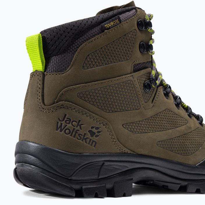 Jack Wolfskin cizme de trekking pentru bărbați Rebellion Texapore Mid maro 4051171 9