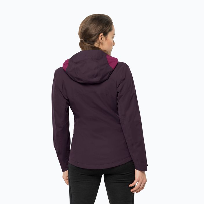 Jack Wolfskin Eagle Peak jachetă de ploaie pentru femei violet 1113004_1014 2