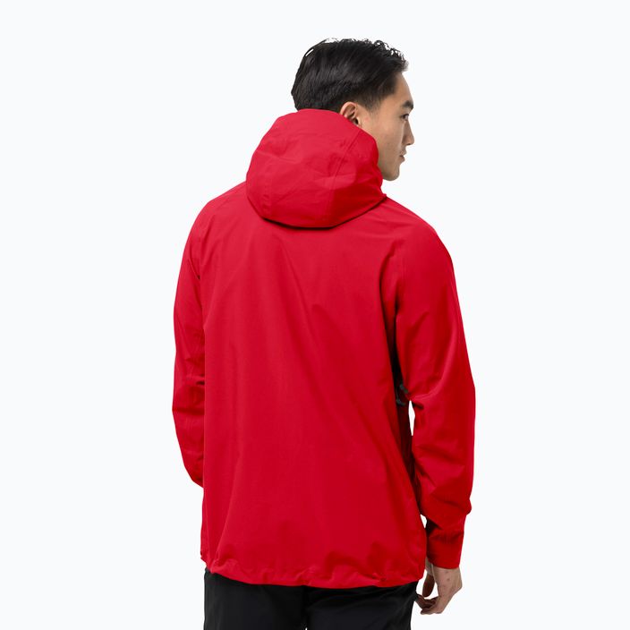 Jack Wolfskin jachetă de ploaie pentru bărbați Highest Peak roșu 1115131_2206 2