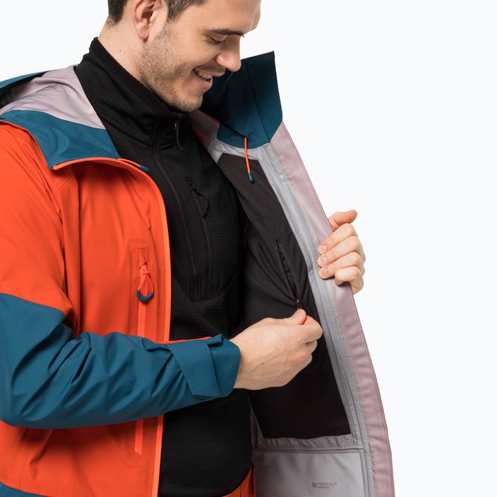 Jack Wolfskin jachetă de schi pentru bărbați Alpspitze 3L portocaliu 1115181 5