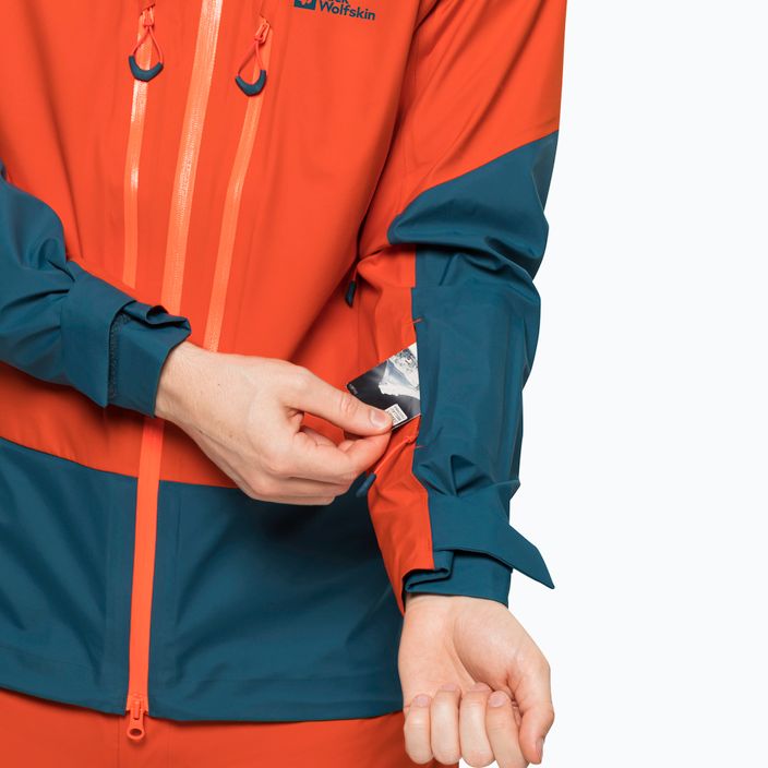 Jack Wolfskin jachetă de schi pentru bărbați Alpspitze 3L portocaliu 1115181 7