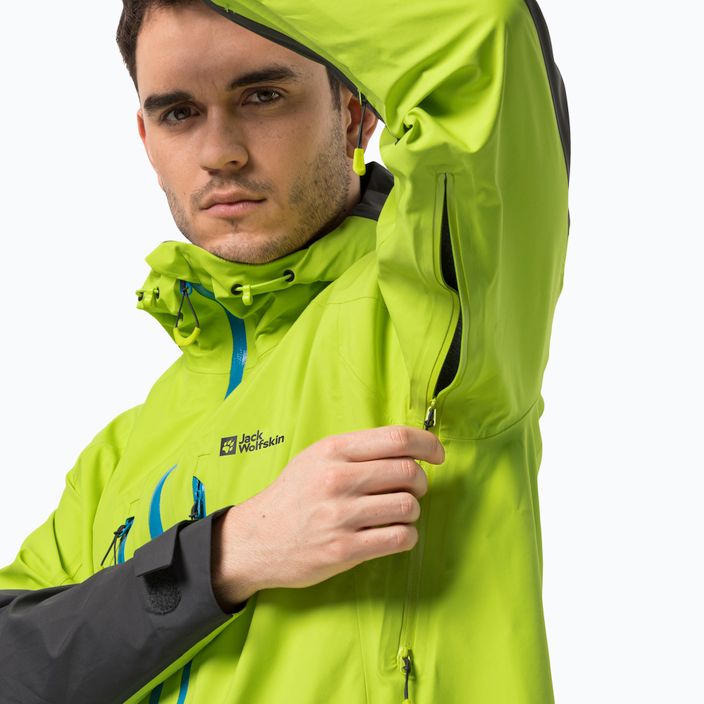 Jack Wolfskin jachetă de schi Alpspitze 3L pentru bărbați verde 1115181 4