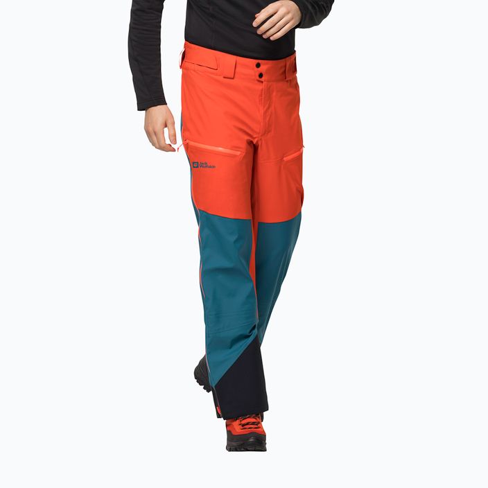 Jack Wolfskin pantaloni de parașutism Alpspitze 3L pentru bărbați portocaliu 1115191