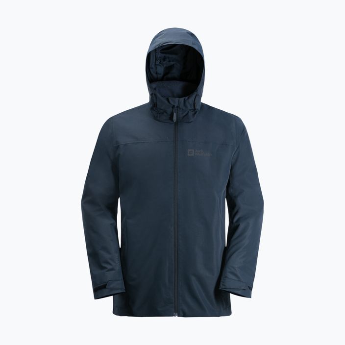 Jack Wolfskin jachetă de ploaie pentru bărbați Taubenberg albastru marin 1115311_1010_006 9