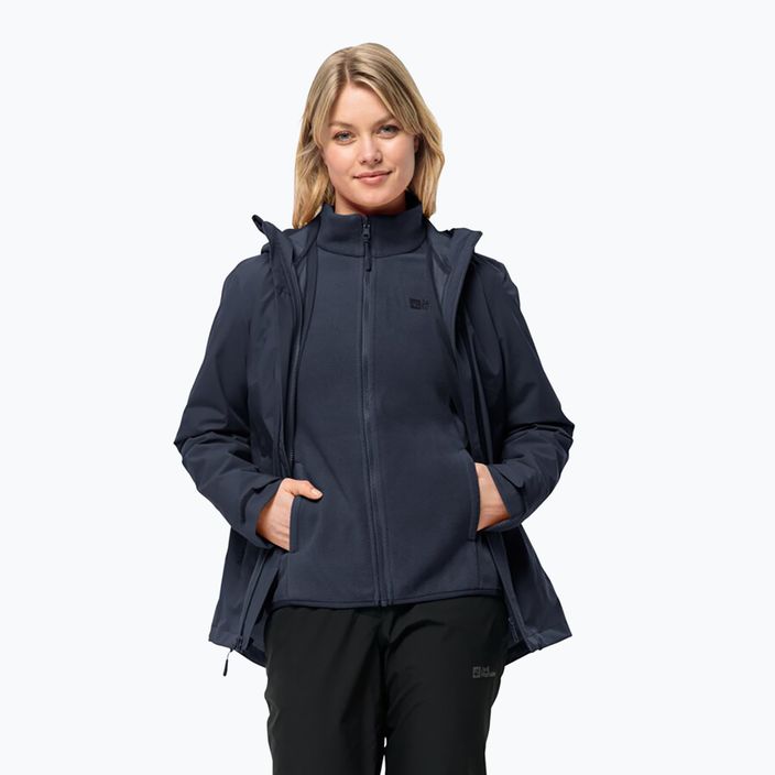 Jachetă 3w1 pentru femei Jack Wolfskin Moonrise 3In1 night blue 3