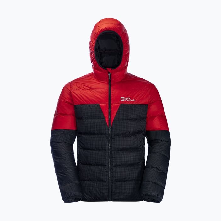 Jack Wolfskin jachetă de puf pentru bărbați Dna Tundra Down Hoody negru-roșu 1206612_2206_006 6