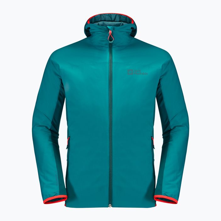 Jack Wolfskin jachetă de schi pentru bărbați Alpspitze Ins Hoody verde 1206781_1124 4