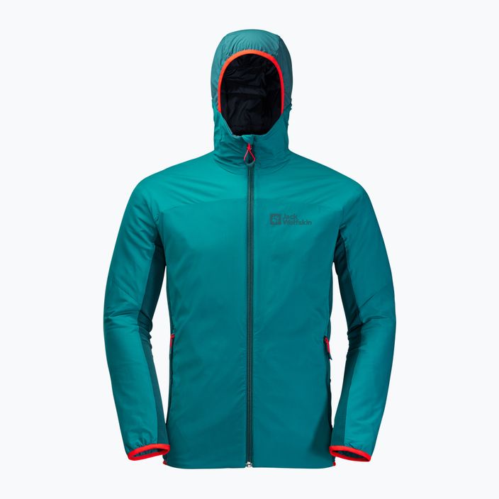 Jack Wolfskin jachetă de schi pentru bărbați Alpspitze Ins Hoody verde 1206781_1124 5