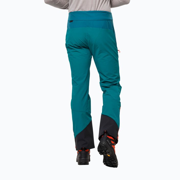 Pantaloni de schi Alpspitze albastru-verde pentru bărbați Jack Wolfskin 1507511 2