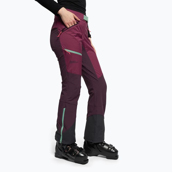 Jack Wolfskin pantaloni de schi pentru femei Alpspitze roz 1507531 3