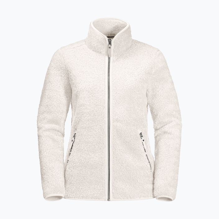 Jack Wolfskin bluză de femei High Cloud fleece sweatshirt alb 1708731 8