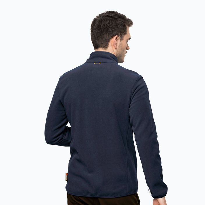 Jack Wolfskin bluză de bărbați Beilstein fleece sweatshirt albastru marin 1710551 2