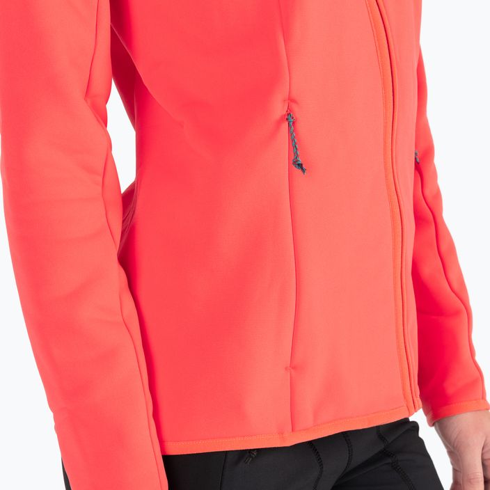 Jack Wolfskin bluză de trening fleece pentru femei Baiselberg portocaliu 1710771 7